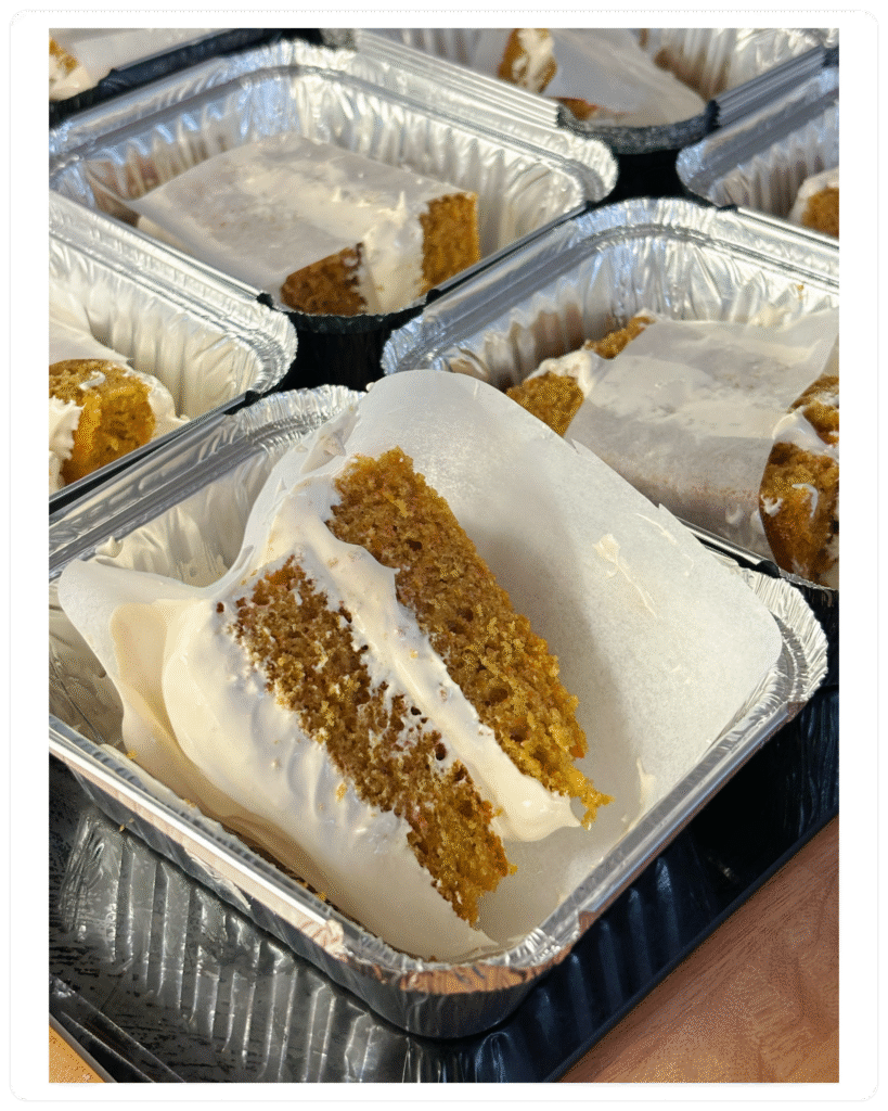 Freshly baked carrot cake, moist and golden with cream cheese frosting — homemade with love by MumsFavouriteBakes