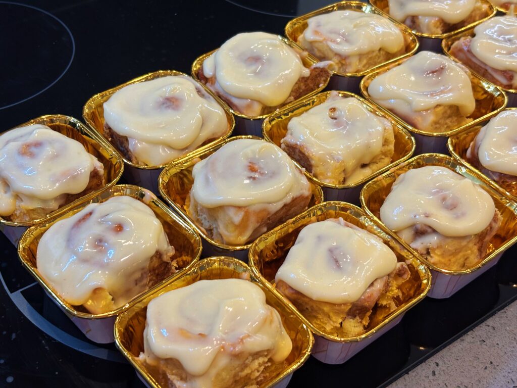 Mini Cinnamon Rolls with Cream Cheese Frosting