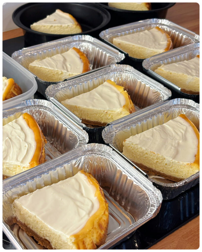 Creamy homemade New York cheesecake with a golden crust — rich, smooth, and baked with love by MumsFavouriteBakes